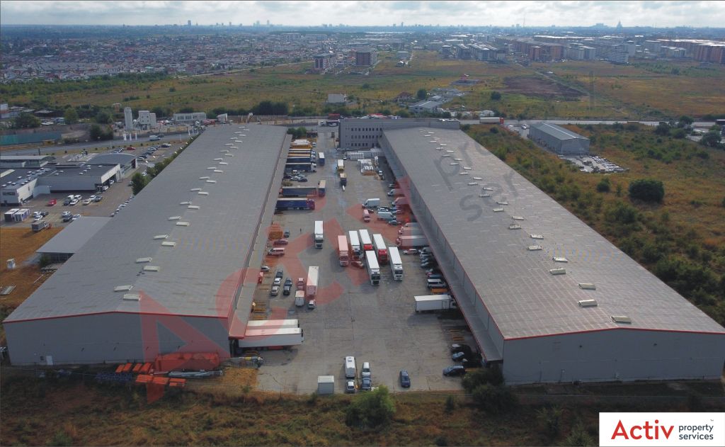 Spatii Industriale de inchiriat Bucuresti vest, Key Logistic Center -imagine curte interioara parcare