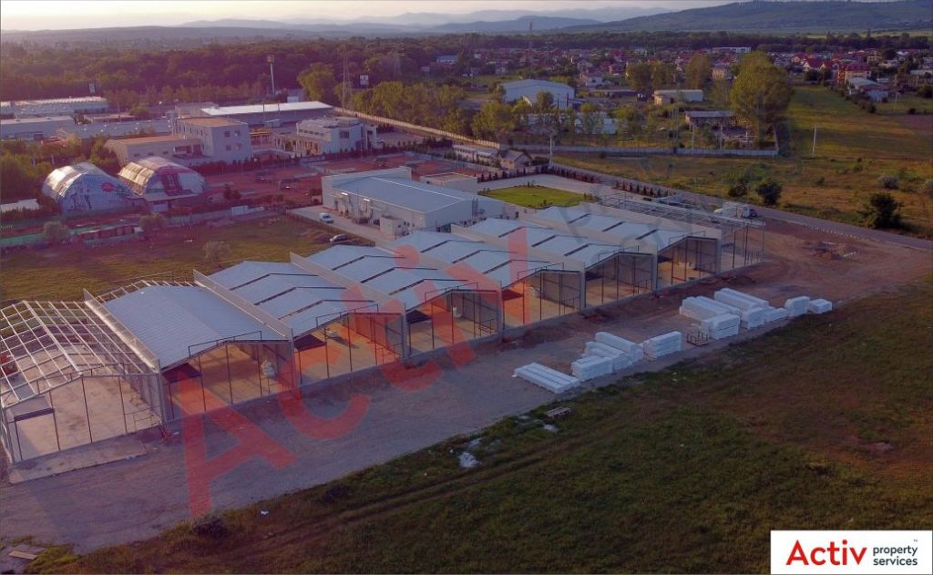 Spatii industriale de inchiriat in Recon Business Park Bucov, vedere laterala pac logistic