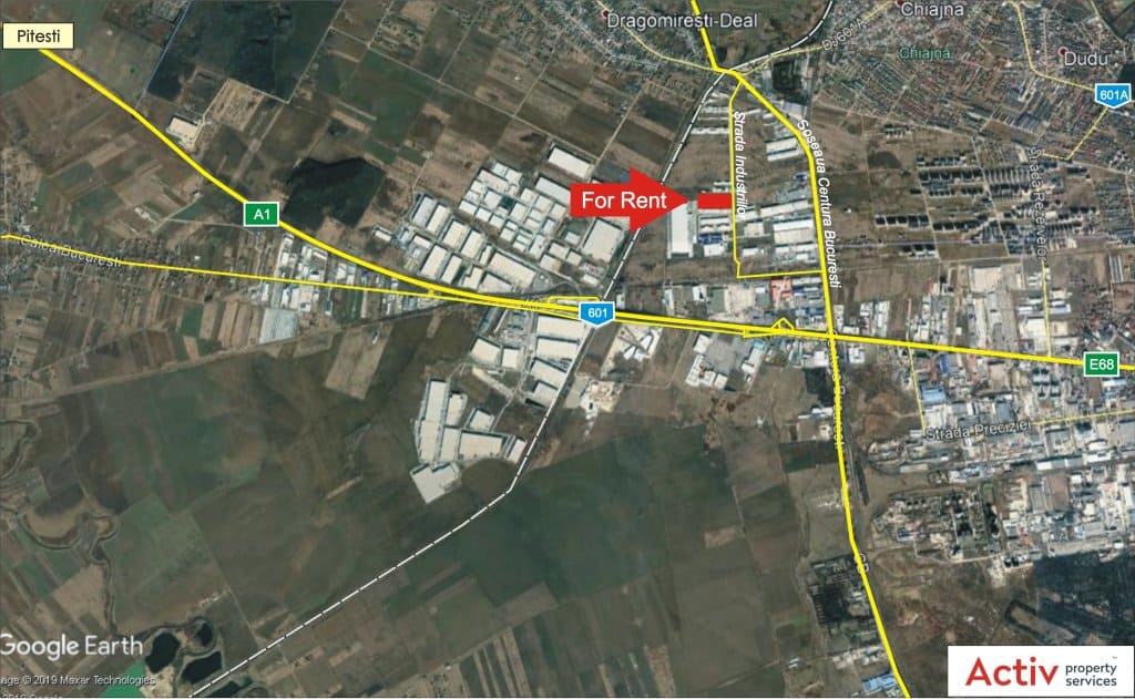 Spatii industriale Litera inchiriere spatiu depozitare Bucuresti vest localizare harta Bucuresti