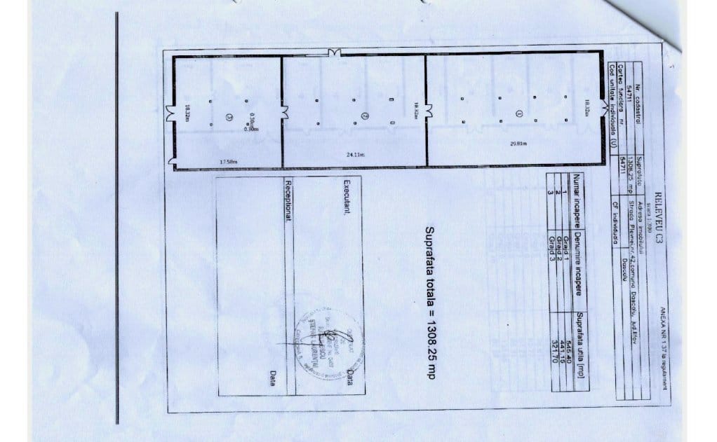 Hala Eco Lifestyle inchiriere proprietati industriale Bucuresti nord plan hala