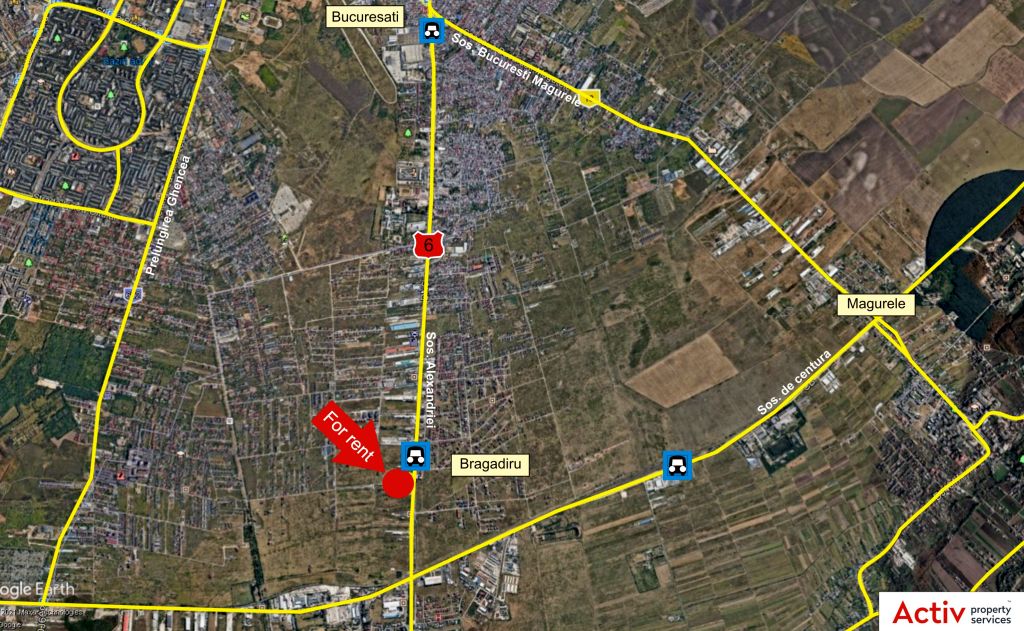 Spatiu industrial de inchiriat Bucuresti Sud- NOA Trans - localizare harta