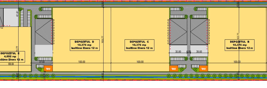 WDP Agigea - proiect in dezvoltare inchiriere spatii depozitare Constanta sud plan