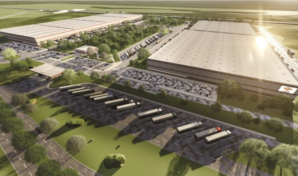 WDP Industrial Park Corbii Mari - proiect in dezvoltare Bucuresti autostrada A1 imagine de ansamblu proprietate